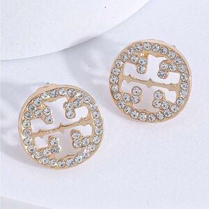 Hollow Gold Alloy Snowflake Earrings